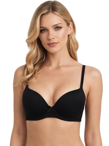 Image of Viola's Secret 6 Pack of Color Print T-Shirt Bras B Cup C Cup and D Cup