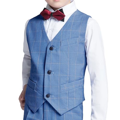 Boy's 3 Buttons Solid Color Formal Vest for Kids2
