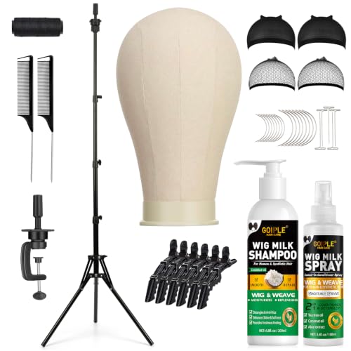 Adjustable Wig Stand Tripod Set