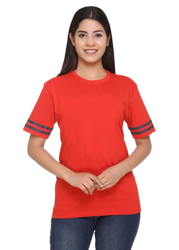 LABDHI CREATIONCotton Blend Women's Regular Fit Half Sleeve T Shirt | Stylish & Attractive