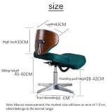 ZXCVBNAS Ergonomiczne krzesło klęczące z oparciem, regulowany taboret do domu i biura - Popraw swoją postawę dzięki kątowemu siedzisku - grube wygodne poduszki