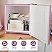 HOMCOM Mini Freezer Countertop, 1.1 Cu.Ft Compact Upright Freezer with Removable Shelves, Reversible Door for Home, Dorm, Apartment and Office, Pink
