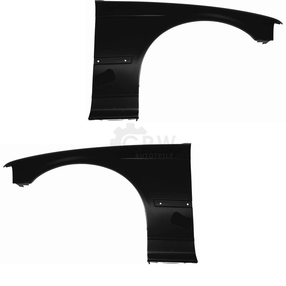 Kotflügel Satz Kotflügelsatz Fender Set vorne links und rechts Unlackiert ohne Blinkleuchtenöffnung Stahl passend für 3er Compact E36