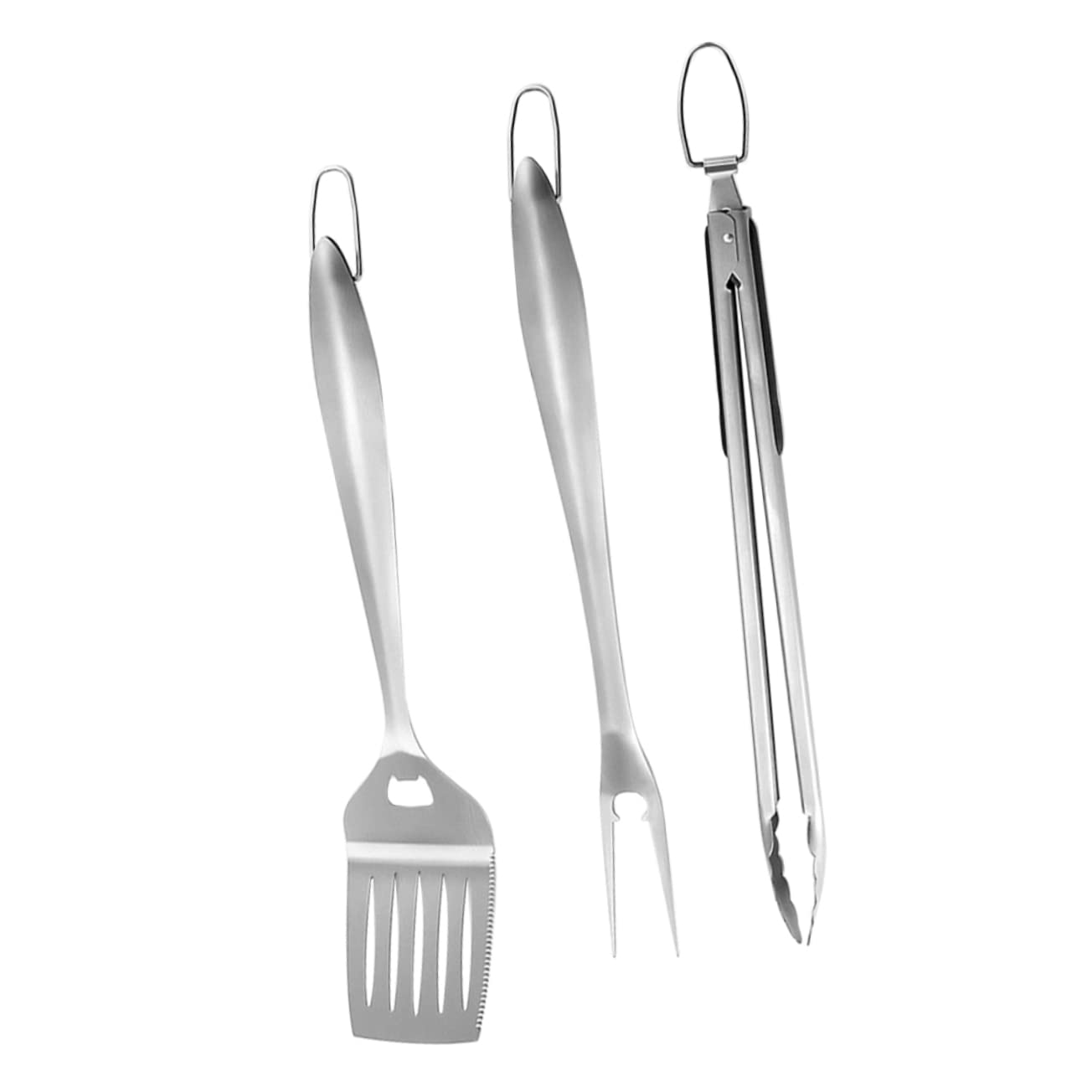 ibasenice Kit Outils pour Barbecue Extérieur Pince Fourchette Spatule Ustensiles De Barbecue Portables Fournitures pour Outils De