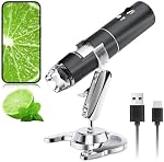 SKYBASIC Wireless Digital Microscope,50X-1000X Magnification WiFi Portable Handheld Microscopes with Adjustable Stand HD USB Microscope Camera Compatible with iPhone Android iPad Windows Mac Computer
