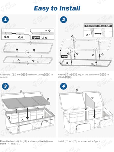 image for JOYTUTUS Truck Bed Cargo Box Organizer for Pickup, Truck Bed Cargo Bag