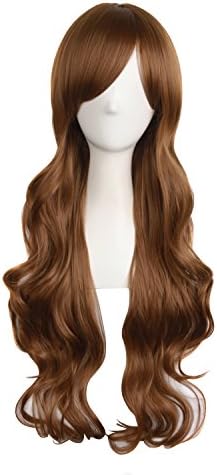 MapofBeauty 28"/70cm Charming Women's Long Curly Full Hair Wig (Light Blonde)