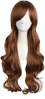 MapofBeauty 28"/70cm Charming Women's Long Curly Full Hair Wig (Light Blonde)