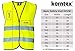Korntex KXVWGL Chaleco Reflectante estándar, Dobladillo Negro, Amarillo, Large