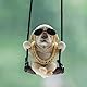 SIXHAOBU AutoZubehör zum Aufhängen, Labrador Retriever, Auto-Rückspiegel-Anhänger, Auto Rückspiegel Nette Innen Dekoration Hänge Ornament Spiegel Charms, Geschenke für Damen und Herren