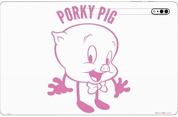 Skinit Tablet Decal Skin Compatible with Samsung Galaxy Tab S8 Ultra - Officially Licensed Warner Bros Porky Pig Big Head Design