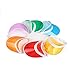 6 Pack Multicolor Plastic Transparent Sun Visor Clear Golf Visor Hat UV Protection Hat Cap Candy Color for Outdoor