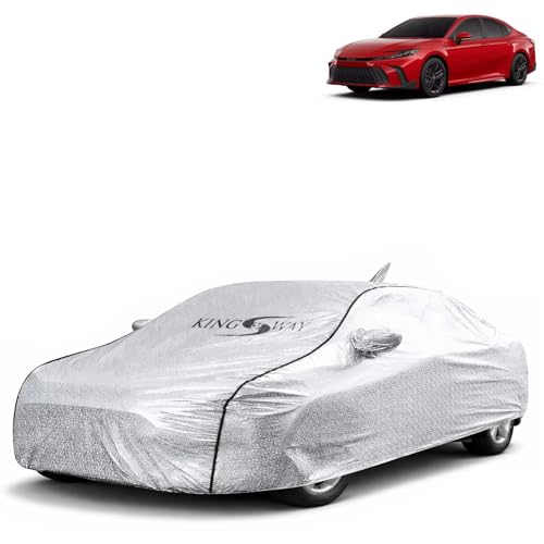Image of KINGSWAY SilverTech 100% Waterproof Car Cover Only with Camry (Year 2025 Onwards - All Model) | Mirror and Antenna Pockets | Scratchproof | All Weather Car Body Cover