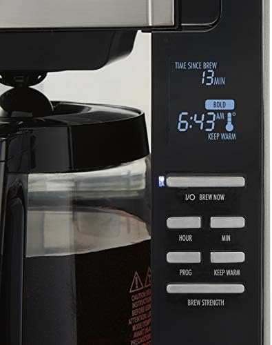 Hamilton Beach Cafetera programable ultra de 12 tazas con fácil acceso,  negro e inoxidable 46203 : Hogar y Cocina - Amazon.com