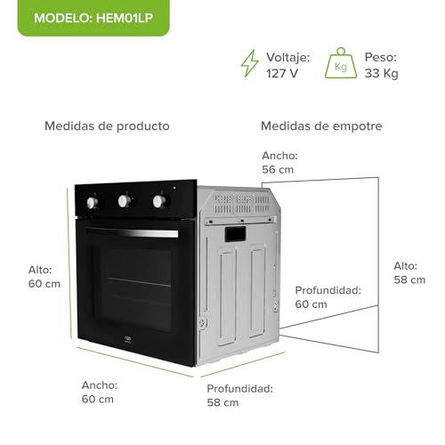 Catálogo para Comprar On-line Horno de gas empotrable los mejores 5. 29 Imagen adicional