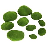 AOpghY Boules de Mousse 10pcs Fake Moss 1.2 '' à 3,9 '' Moss Artificial pour Les Plant Pots DÉCORATIVE DÉCORNE DE Moss Vertes DÉCORT
