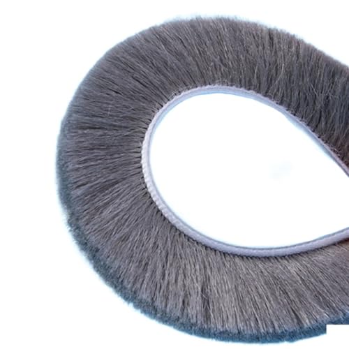 Gap Solid 5 Meter 10 Meter Seal Brush Self Adhesive Weather Strip Felt Draught Excluder Sliding Window Door Brush Seal 9mm x 23mm Strip excluder (Size : Gray, Style : 5Meter)