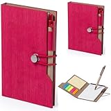Fonctions pratiques - La couverture douce au toucher assure une prise en main agréable, tandis que la fermeture élastique maintient vos notes en toute sécurité. Le porte-stylo intégré vous permet de garder votre stylo à bille à portée de main.