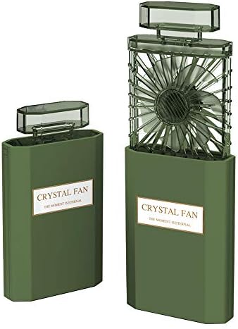 Handheld Fan, Rechargeable Small Portable Fan with 3 Speeds Setting, Powerful Quiet Pull-out Personal Fan, Mini Cooling Desk Electric Fan Safe for Girls Woman Office School Working Home - Blue