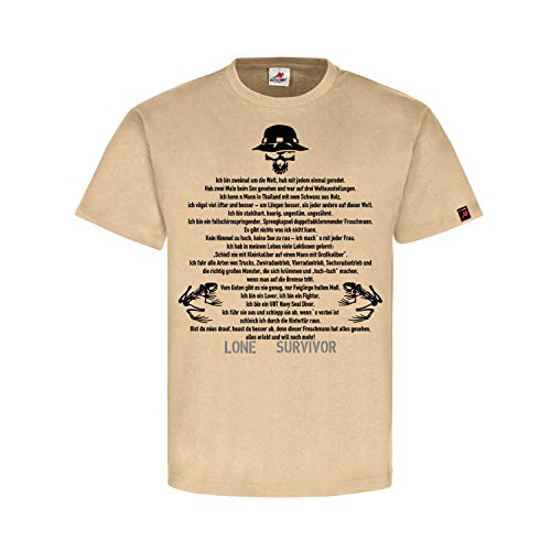 T-shirt de survie Grenouille US Navy Seals beige XL