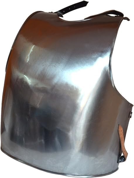 Medieval Steel Chest Armor Cuirass – Handcrafted Polished Steel Breastplate for LARP, Renaissance Faire & Costume.