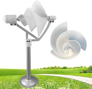 10W Micro Spiral Wind Turbine Generator - Archimedes Rose Design for Home & Small Farm - Silent 12V Permanent Magnet Wind Energy Solution (1pc)