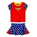 Dreamwave Girls DC Comics Rash Guard Set (Wonder Woman, 7)