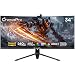 CronusPro 34 Zoll Ultrawide 240Hz Curved Gaming Monitor, UWQHD (3440 x 1440) 1ms MPRT, AMD FreeSync, 21:9, 4000:1, 127% sRGB, 1500R, HDR10, HDMI2.1/DP1.4, VESA Mount 100x100mm, PC Bildschirm Schwarz