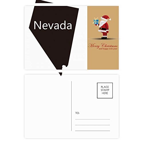 Cartes postales avec carte du Père Noël Nevada (lot de 20) correspondance de Noël