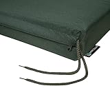 SOFTILLO Waterproof Chair Cushion With Ties - 50x44x8cm - Indoors/Outdoors Patio Seat Pad Cushion For Garden Chairs, Loungers, Recliner, Relaxer - Water-Resistant Material (Dark Green, Pack of 4) - Image 6