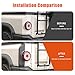 Car Rear Tail Side Lights Lamp Molding Cover Trim Compatible with Ineos Grenadier 2020-2025, Anti-Collision Protection Accessories on Both Sides of The car taillight Frame External (Frosted Black)