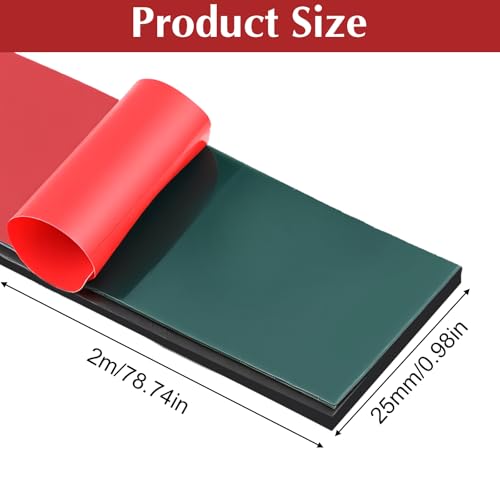 DOPENSPI Gummistreifen Selbstklebend 2m × 25mm × 2mm，Neopren Gummimatte Gummiplatte Gummi Klebeband Gummistreifen Vollgummi Gummiprofil für Gummidichtung DIY Bodenbeläge Schutz Stoßschutz Rutschfest
