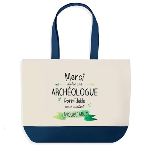 Idée cadeau collègue Noël et anniversaire avec ce sac shopping Planetee bleu
