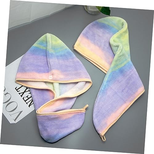 Serviette pour cheveux longs microfibre absorbante bonnet triangle durable BESTYASH - 6