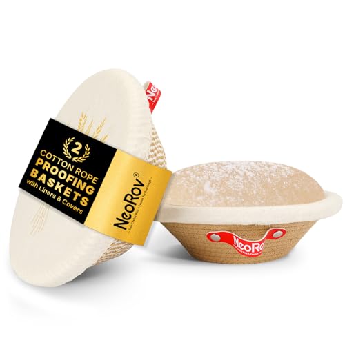 Cotton Rope Sourdough Proofing Basket Set (2-Pack)