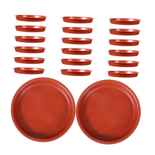 ibasenice 20piezas Platos para Plantas Redondos Bandejas De Drenaje Gruesas para Macetas De Exterior Bandejas Prácticas para Recoger Agua