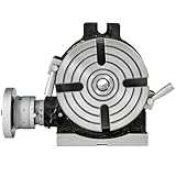 6inch Rotary Table for Milling Machine with Horizontal & Vertical 4 Slots, MT-2 Rotary Table for Milling with Indexing Plate Set for Precision Milling Drilling (6 inch)