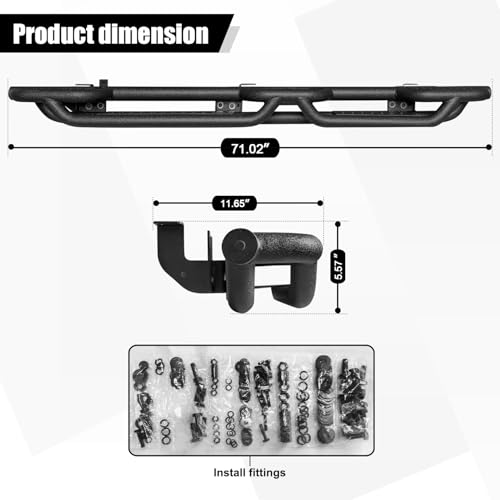 Estribos laterales Jeep Wrangler JL 2018-2025 GNG miniatura 7