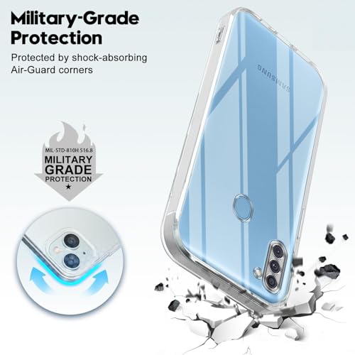 Image of Jkobi Back Cover for Samsung Galaxy A11 (Silicone Clear Shockproof Case with Camera Protection | Soft and Flexible | Transparent)