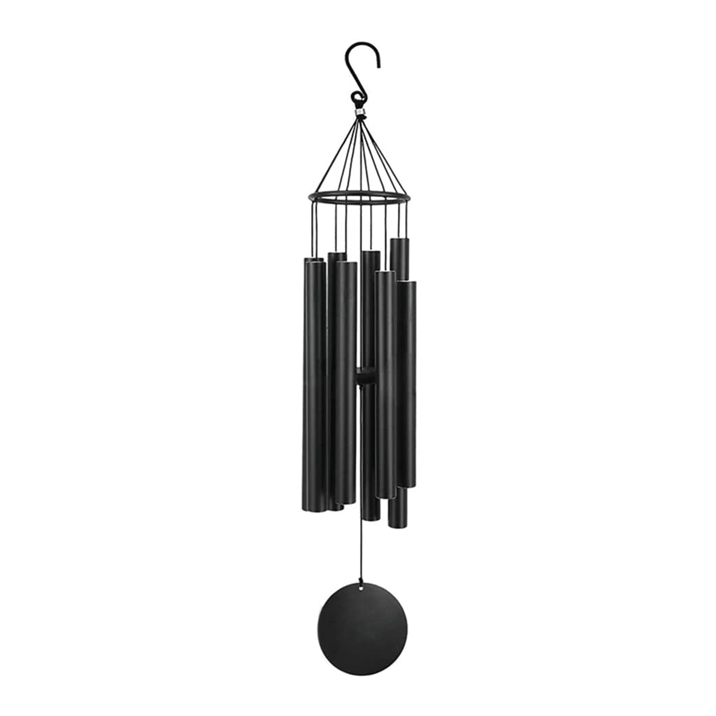 Campanelli eolici grande tono profondo 38 in 8 tubi sintonizzati all'esterno della campana del vento da giardino, sospeso, balcone, decorazione della casa regalo commemorativo (come mostrato 38 poll