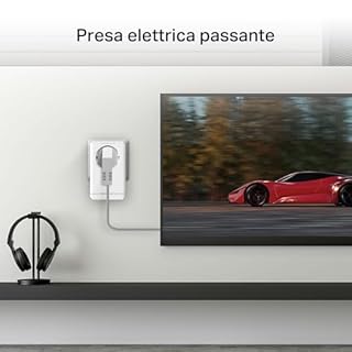 Mercusys TP-Link MP500P KIT Powerline Kit Homeplug AV2 con Presa Fino a 1000Mbps, 1 Porta Gigabit, Plug & Play, Compatibile con Tutti i Router, Tecnologia Powerline