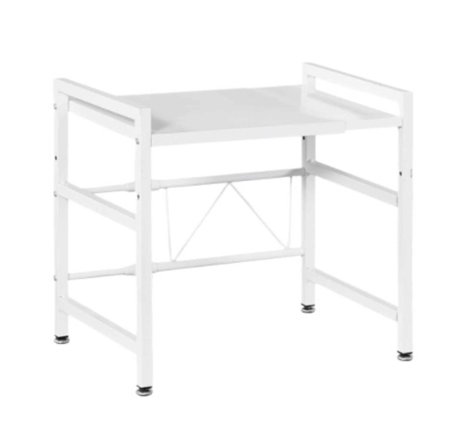FYIYIEW spice rack, Microwave Stand Expandable Oven Rack Kitchen Countertop Organizer Rice Cooker(White)