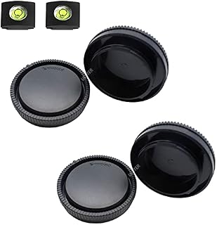 Front Body Cap + Rear Lens Cap Cover for Sony Alpha E Mount A6600 A6500 A6400 A6300 A6100 A6000 A5100 A5000/A7R IV/A7R II/A7R III/A7R/ A7 IV A7 III/A7 II/A7/A9/A9 II More Sony Camera & Lens