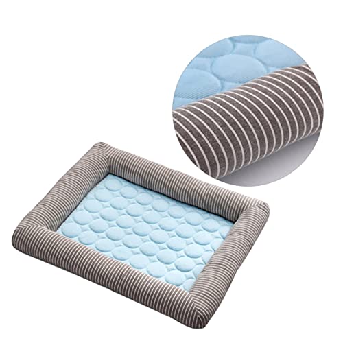 Toddmomy Elegante Cojín para Cama De Mascotas Cojín para Perros Y Gatos Tamaño S 45 X 35 Cm Lavable para Interiores Suministros para Mascotas Almohada Refrescante