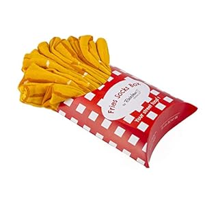 Rainbow Socks – Women’s Men’s Funny French Fries Socks Box Gift – 2 Pairs