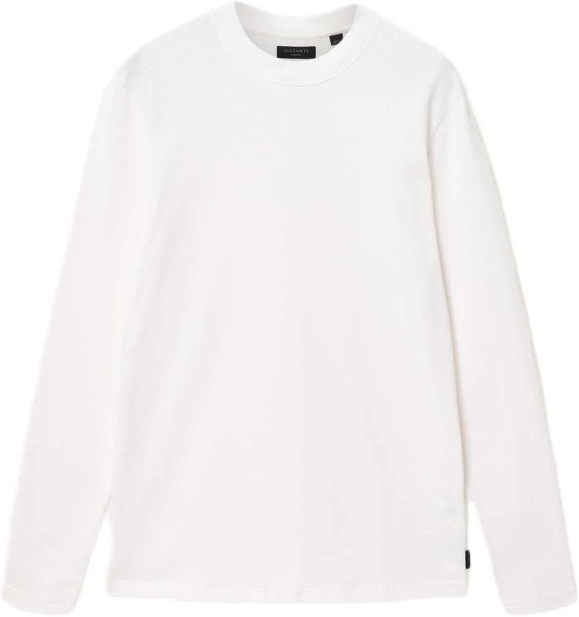 Allsaints Mens Nero Long Sleeve Crew Neck Shirt - Image 7