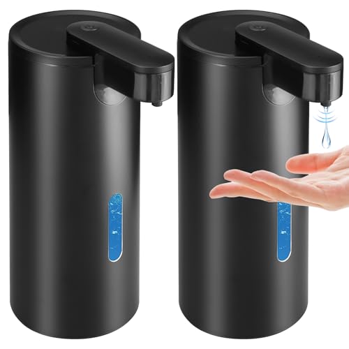 2 Pack Automatic Liquid Soap Dispenser, Touchless 12oz/340ml Stainless Steel