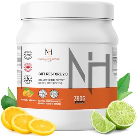 NIH - Gut Restore L-Glutamine Powder 390g – Gut Health Supplement with Quercetin, Licorice Root, Boswellia, N-Acetyl Glucosamine & Chamomile - Digestive Gut Health, Bloating Relief & Gut Lining Repair