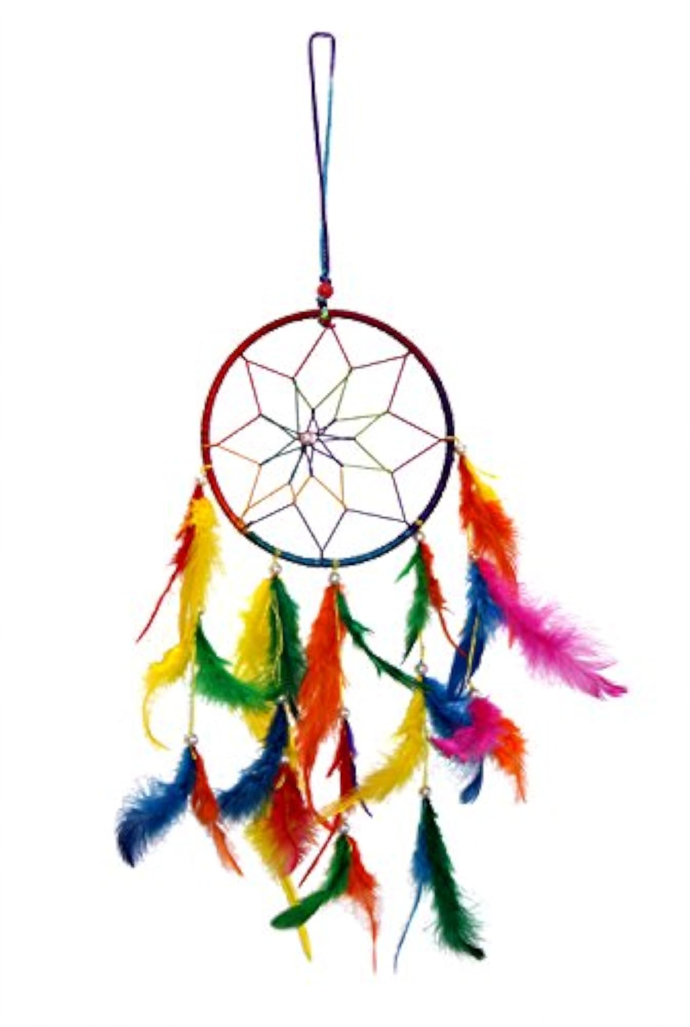 Big Single Ring Multicolor Dream Catcher, Positive Energy Decor