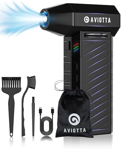 Electric Compressed Air Duster for PC, 300.000 RPM Ultra Powerful...